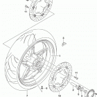 SV650,A,XA Front wheel (sv650l9 e03)