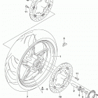 SV650,A,XA Front wheel (sv650xal9 e28)