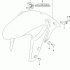 GSX,S750 Front fender (gsx-s750yal9 e28)