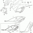 GSX,S750 Fuel tank cover (gsx-s750yal9 e28)