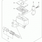 SV650,A,XA Front master cylinder (sv650al9 e33)