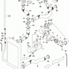 VL1500,C90 Radiator hose (vl1500bl9 e03)