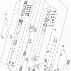 RM,Z450 Передняя вилка