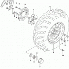 LT,A500X,XP Front wheel (lt-a500xl9 p28)