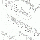 LT,A400F Механизм  переключения передач