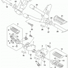 DL650A,XA Подножки
