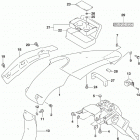 DR,Z400S Задний бампер