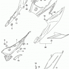 GSX,S750 Frame cover (gsx-s750zl9 e33)