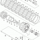 GSX,R600 Сцепление