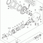VZR1800,BZ M109R Propeller shaft  /  final drive gear
