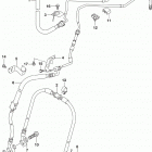 SV650,A,XA Front brake hose (sv650xal9 e33)