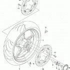 SV650,A,XA Front wheel (sv650al9 e28)