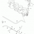 GSX,S750 Throttle body hose  /  joint (gsx-s750l8 e03)