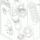 RM,Z450 Задние амортизаторы
