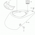 VL1500 Fuel tank front cover (vl1500tl8 e03)