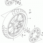 DL1000A XA Front wheel (dl1000al8 e28)