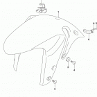 GSX,S750 Front fender (gsx-s750zl8 e33)