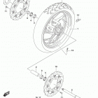 GSX,S750 Front wheel (gsx-s750azl8 e28)