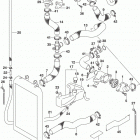 VL1500 Radiator hose (vl1500bl8 e28)
