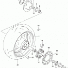 GSX,S1000 Rear wheel (gsx-s1000azl8 e28)