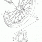 DR,Z125,L Front wheel (dr-z125ll8 e03)