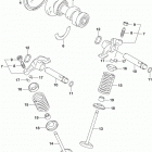 TU250X Распределительный вал  /  клапана