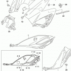 GSX,S750 Fuel tank cover (gsx-s750zl8 e33)