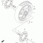 GSX,S750 Front wheel (gsx-s750azl8 e33)