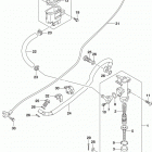 GSX,S750 Rear master cylinder (gsx-s750zl8 e03)