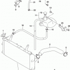 DL1000A XA Радиатор и Патрубки