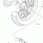 VL800 Front wheel (vl800l8 e03)