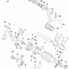 DR,Z400SM Механизм  переключения передач
