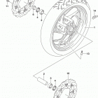 GSX,S750 Front wheel (gsx-s750al8 e28)