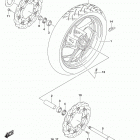 GSX,S750 Front wheel (gsx-s750zl8 e03)