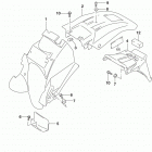 DR650SE Rear fender (dr650sel7 e28)