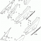 DR200S Обтекатель рамы