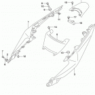 GSX250R Обтекатель рамы