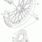 DR,Z125,L Front wheel (dr-z125l e33)
