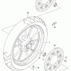 DL650A Front wheel (dl650al7 e28)