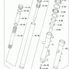 DL650A Front fork damper (dl650al7 e33)