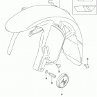 DL1000A,XA Front fender (dl1000al8 e28) (for yu1)