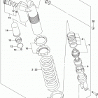 RM,Z450 Задние амортизаторы
