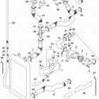 VL1500 Radiator hose (vl1500bl7 e33)