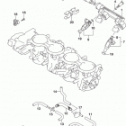 GSX R750 Throttle body hose  /  joint (gsx-r750l7 e03)