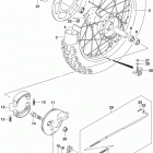 DR,Z125,L Rear wheel (dr-z125 e28)