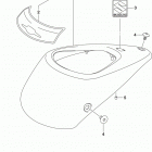 VL1500 Fuel tank front cover (vl1500tl7 e28)