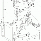 VL1500 Radiator hose (vl1500bl7 e28)