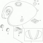 TU250X Топливный бак