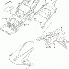 GSX,R600 Задний бампер