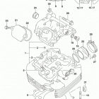DR650SE Головка цилиндров